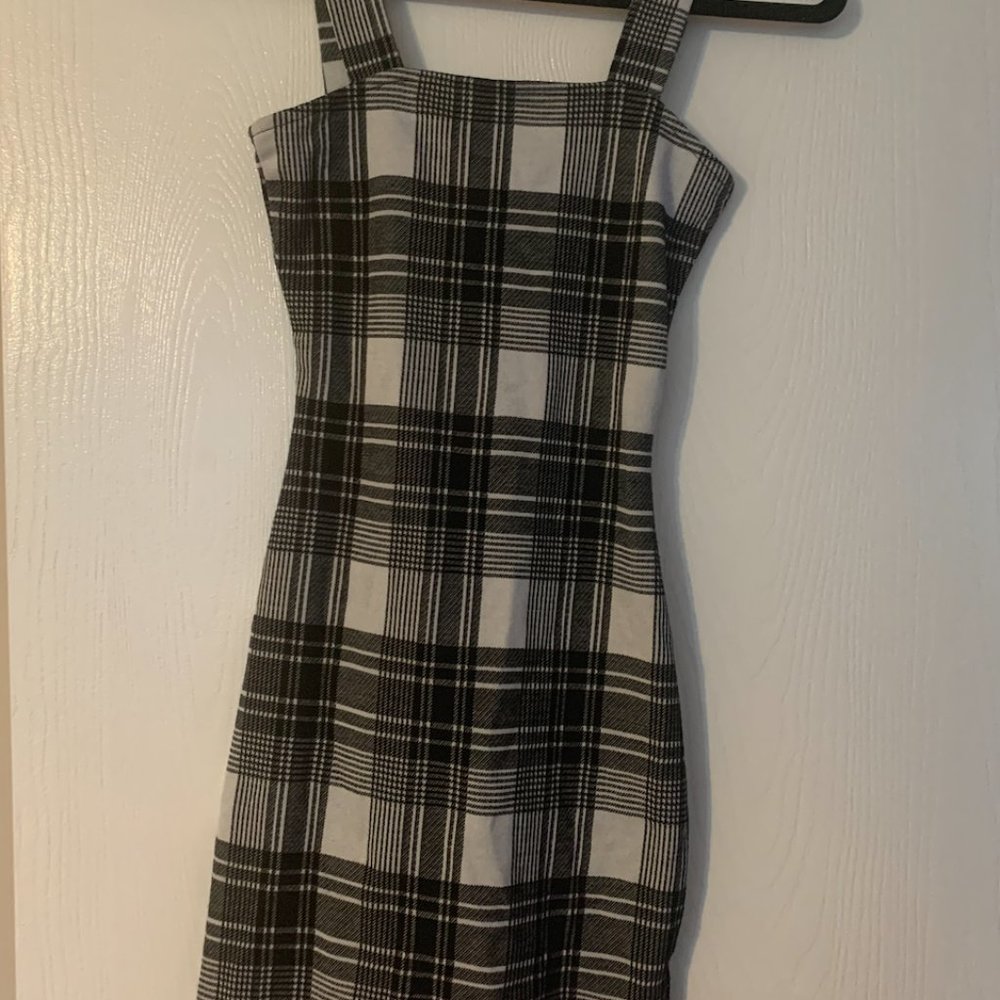Mini plaid dress